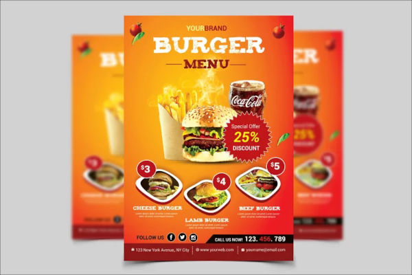 Burger Flyer Templates | 45+ Free & Premium PSD, Word, Ai, InDesig Formats Download